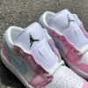 圖片 Nike Air Jordan 1 Low 白 粉 粉藍 狗狗掌印 休閒鞋 籃球鞋 HM3706-141