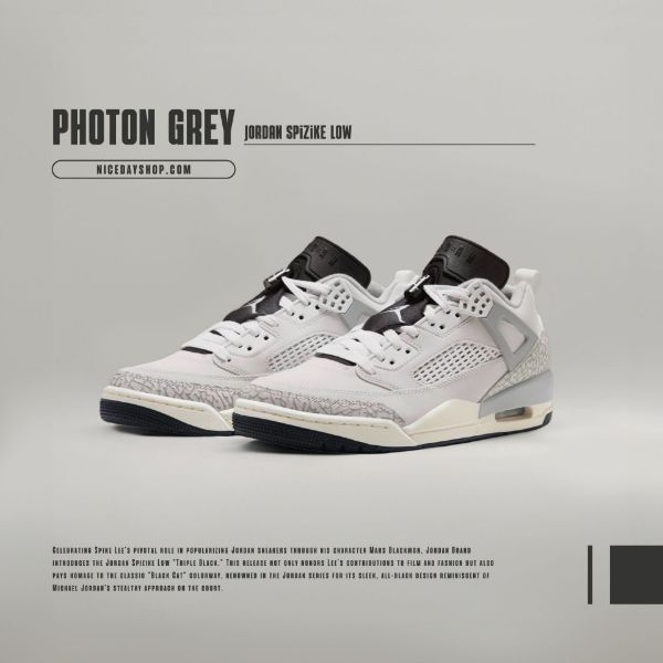 NICEDAY 現貨 Nike Jordan Spizike Low Photon Dust 灰 淺灰 爆裂紋 HQ1191-011