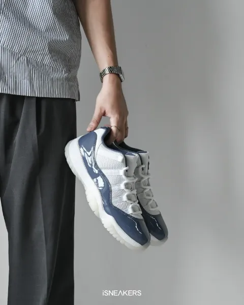 iSNEAKERS 現貨 Air Jordan 11 Low Diffused Blue 迷霧藍 FV5104-104