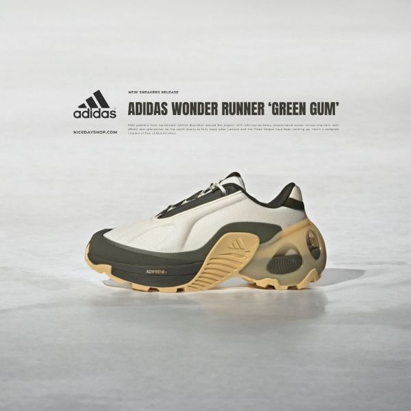 NICEDAY 現貨 Adidas Wonder Runner 白黃綠 解構 焦糖底 機甲風 軍綠 JI2032