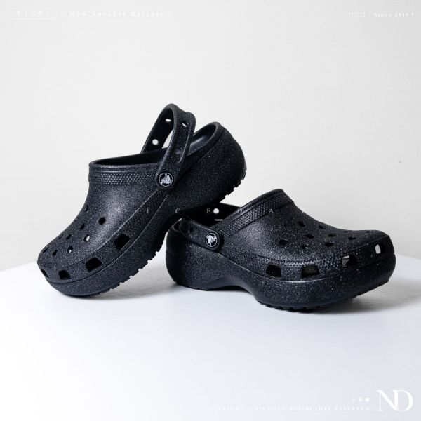 NICEDAY 現貨 Crocs 卡駱馳 經典 厚底 亮黑 亮粉 207241-001