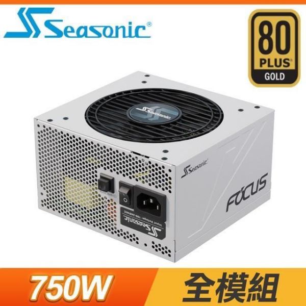 圖片 海韻 FOCUS GX-750(750W) 白色版 雙8/金牌/全模組/10年保