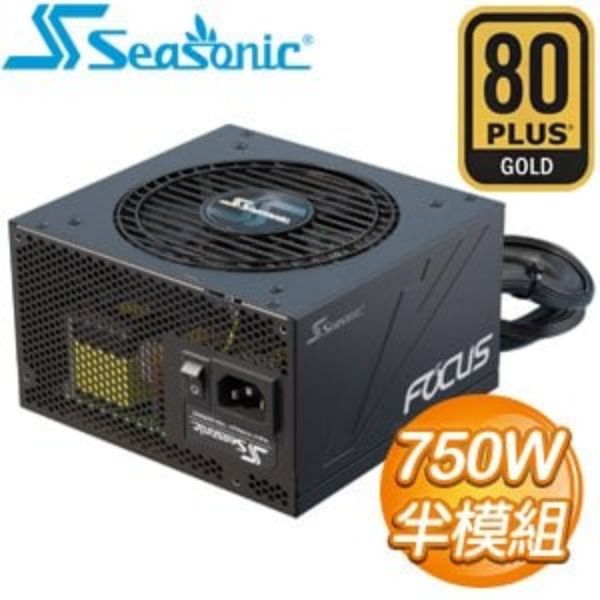 圖片 海韻 FOCUS GM-750(750W) 金牌/半模組/7年保