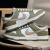 圖片 鞋教 Nike Dunk Low PRM "Medium Olive Hemp" 橄欖綠 粉 復古 FQ8250-200