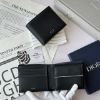 圖片 DIOR CD 黑色粒面小牛皮零錢袋男短夾