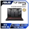 圖片 ASUS TUF Gaming A17 FA707NV-0022B7535HS 御鐵灰 華碩薄邊框軍規電競筆電/R5-7535HS/RTX4060 8G/16GB DDR5/512G PCIe/17吋 FHD 144Hz/W11/含TUF電競滑鼠🎈送保護套/滑鼠墊/鍵盤膜🎈