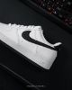 圖片 鞋教 Nike Air Force 1'07 Low " White Black" 白黑 皮革 男款 FQ4296-101