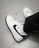 圖片 鞋教 Nike Air Force 1'07 Low " White Black" 白黑 皮革 男款 FQ4296-101