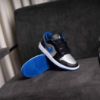 圖片 鞋教 Nike Air Jordan 1 Low "Black Game Royal Metallic Platinum" 黑銀 閃電藍 金屬銀 Y2K 553558-007