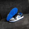 圖片 鞋教 Nike Air Jordan 1 Low "Black Game Royal Metallic Platinum" 黑銀 閃電藍 金屬銀 Y2K 553558-007