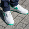 圖片 鞋教 Nike Air Force 1'07 Low " Patent Platinum Tint Stadium Green" 白綠 漆皮 男款 HF4864-094