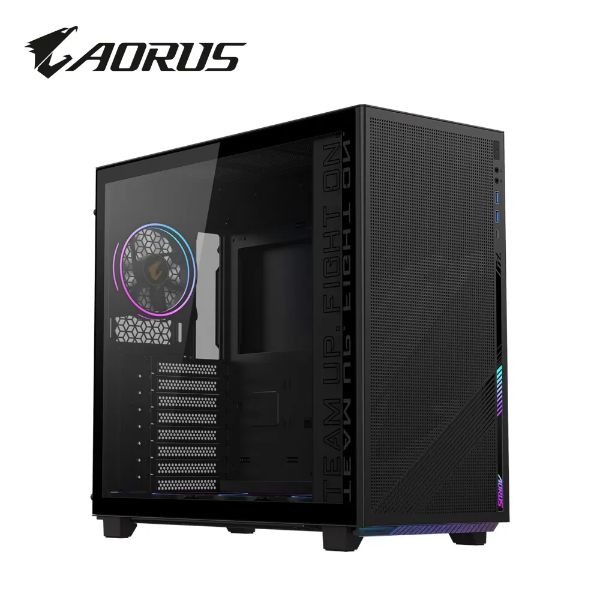 圖片 技嘉 AORUS C400 GLASS 顯卡長36/CPU高16.8/垂直風道/玻璃透側/ATX