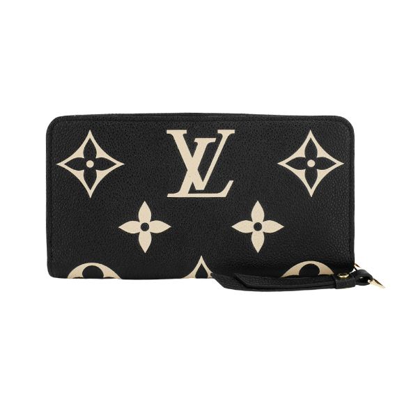 圖片 Louis Vuitton Empreinte壓花粒面牛皮雙色長夾(米/黑)