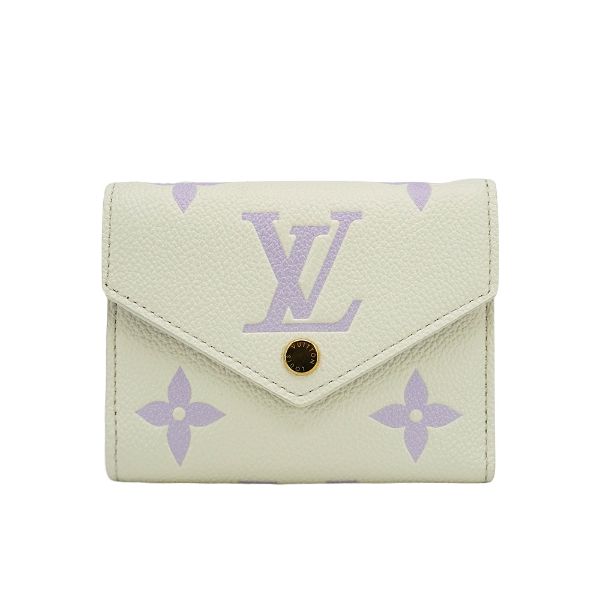 圖片 Louis Vuitton Victorine 壓花牛皮三折短夾(M82925-白)