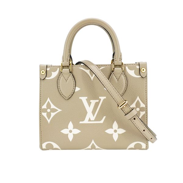 圖片 Louis Vuitton OnTheGo BB 牛皮手提二用包(M47054-斑鳩灰)