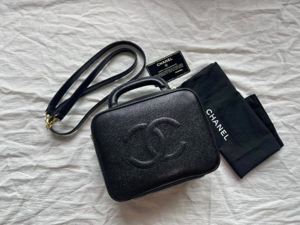 圖片 🇯🇵Chanel Vintage回途 ✨氛選品私物現貨在台·荔枝牛化妝盒子(小號）