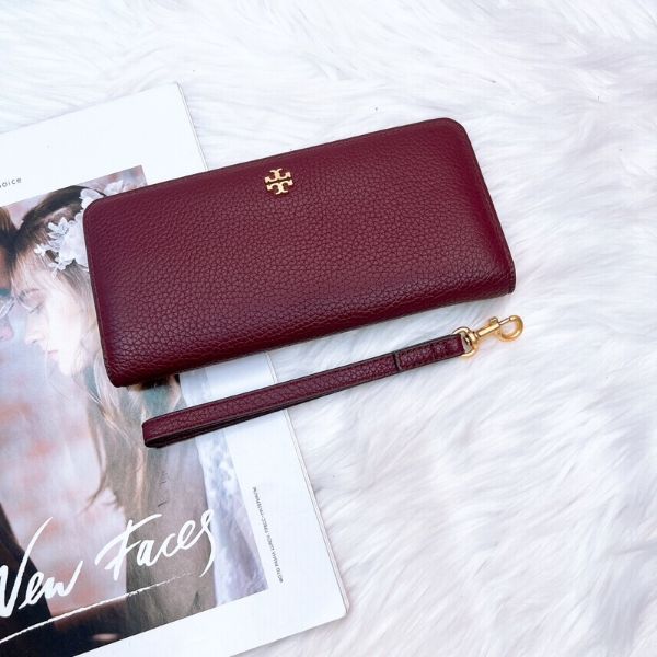 圖片 Tory Burch｜TB 撞色 手掛對開長夾