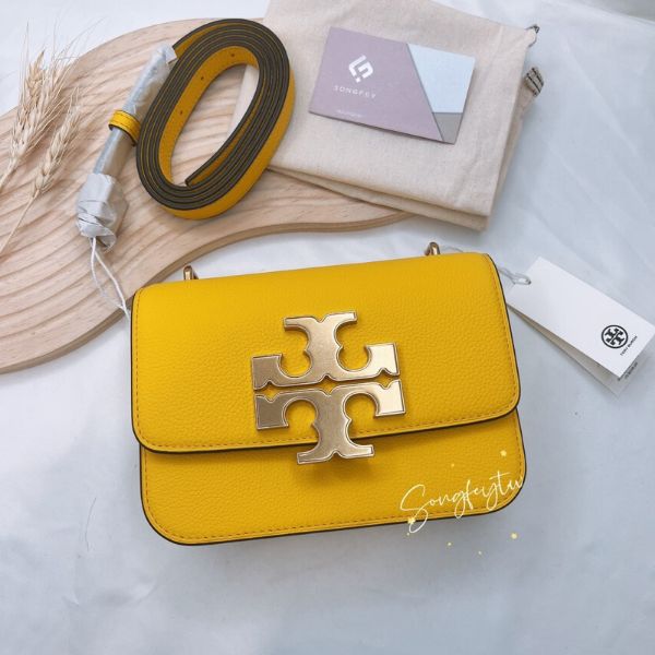 圖片 Tory burch｜TB 專櫃款 Eleanor 皮革背帶 小金磚肩背包 斜背包
