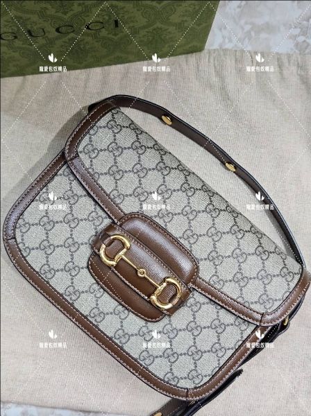 圖片 GUCCI 602204 1955 翻蓋肩背/斜背包 馬鞍包