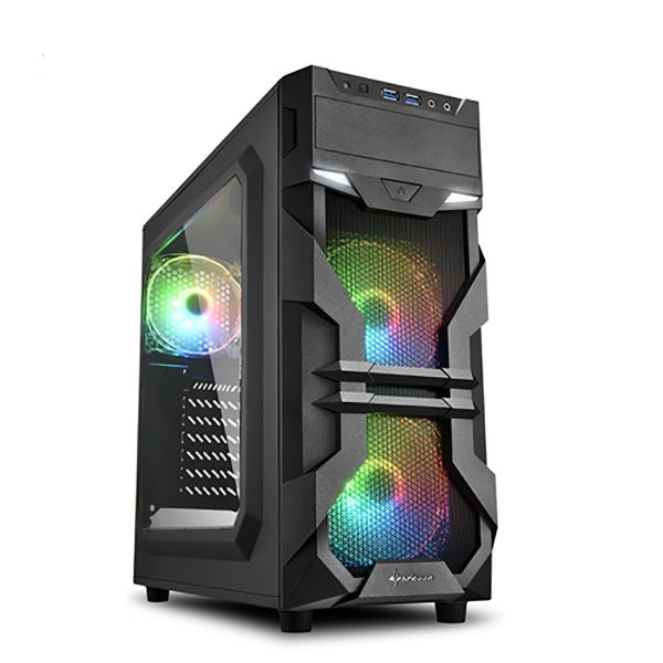 圖片 旋剛 光影者(RGB) 顯卡長37.5/CPU高16.5/A.RGB風扇/壓克力透側/ATX