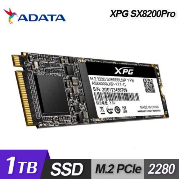 圖片 威剛XPG SX8200Pro 1TB M.2 2280 PCIe SSD 固態硬碟