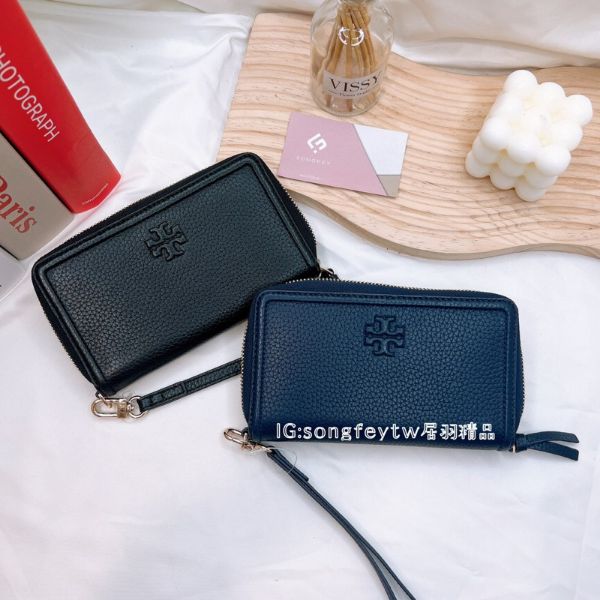 圖片 Tory Burch｜TB THEA 手掛拉鍊中長夾