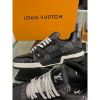 圖片 LV Trainer 黑色 牛仔 格紋搭配Logo設計 新款 男生 球鞋