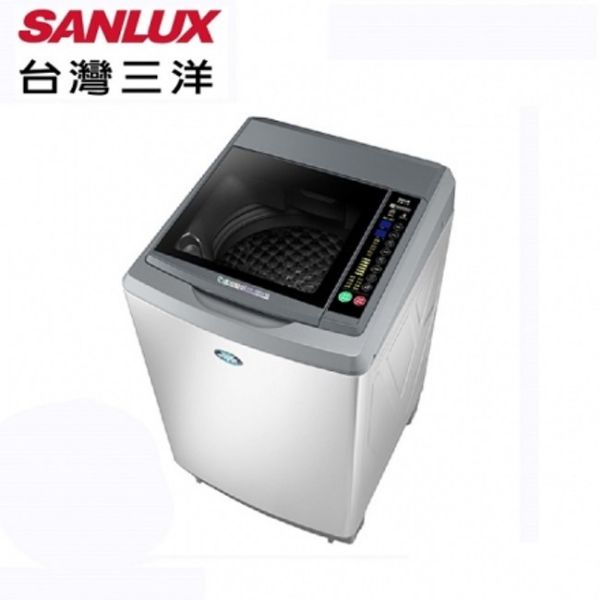 圖片 台灣三洋 SANLUX DD直流超音波洗衣機 變頻超SW-19DV10  槽洗淨 按鍵版  全景強玻緩降上蓋