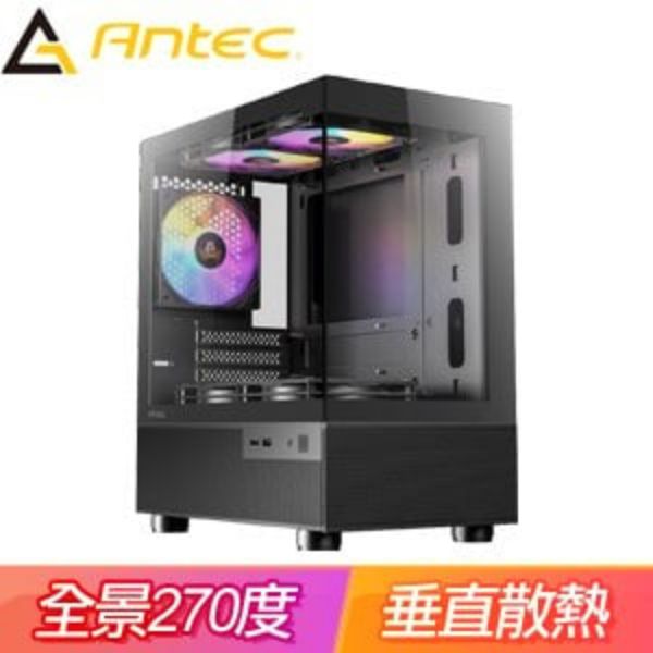 圖片 Antec CX200M 定光RGB 黑 顯卡長33/CPU高16.4/風扇*5/全景玻璃透側/M-ATX