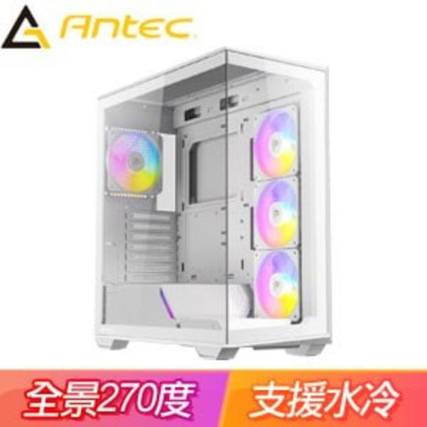 圖片 Antec C3 ARGB 白 顯卡長41.5/CPU高16/全景玻璃透側/ATX