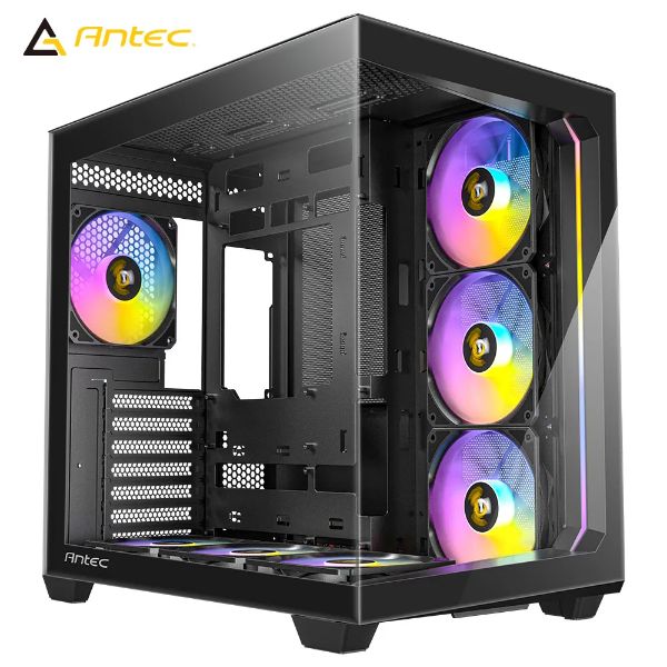 圖片 Antec C5 ARGB 黑 顯卡長41/U高16/分艙設計/預裝7風扇/全景玻璃透側/支援背插/ATX