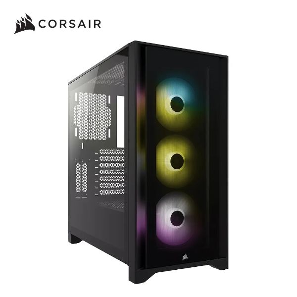 圖片 海盜船 iCUE 4000X RGB 黑 顯卡長36/CPU高17/玻璃透側/E-ATX