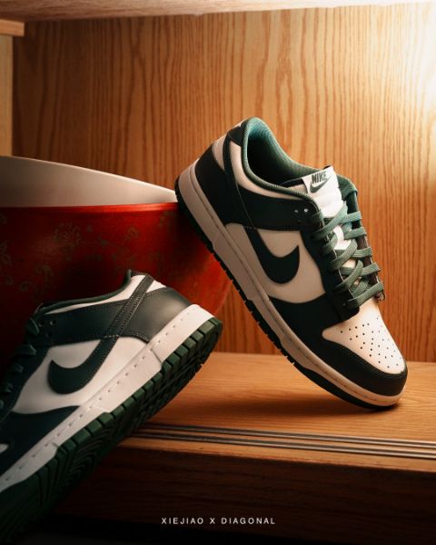 圖片 鞋教 Nike Dunk Low Retro "Varsity Green" 密西根白綠 大學綠 DD1391-101