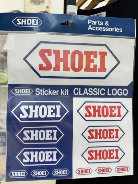 圖片 熊彬安全帽 ⎜日本 SHOEI LOGO貼紙組 Classic logo 內含多種尺寸