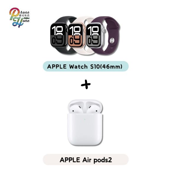 圖片 APPLE Watch S10(42mm) +Air pods 2 組合包