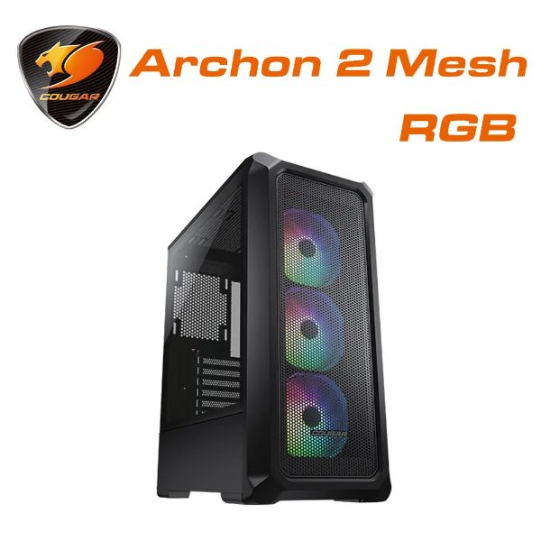 圖片 COUGAR Archon 2 Mesh RGB 黑 顯卡長31.5/CPU高17/玻璃透側/ATX