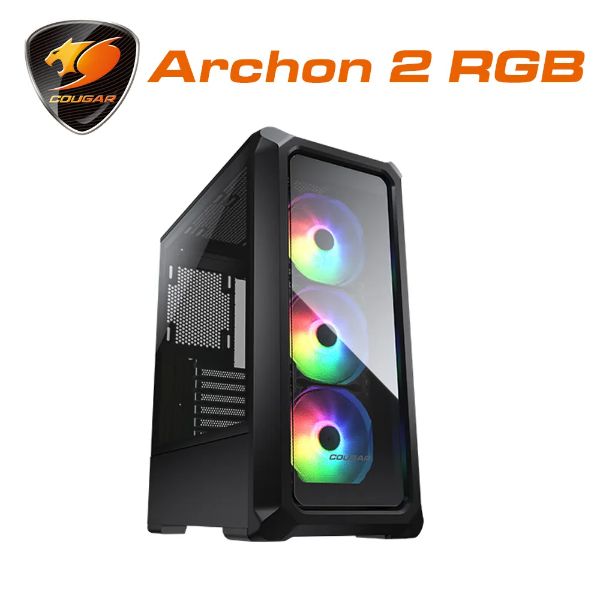 圖片 COUGAR Archon 2 RGB 黑 顯卡長31.5/CPU高17/玻璃透側/ATX