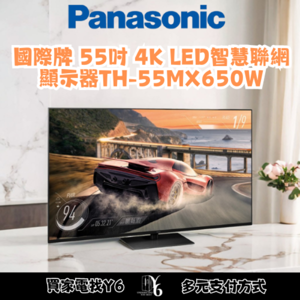 Panasonic 國際牌 55吋 4K LED 智慧聯網顯示器 TH-55MX650W