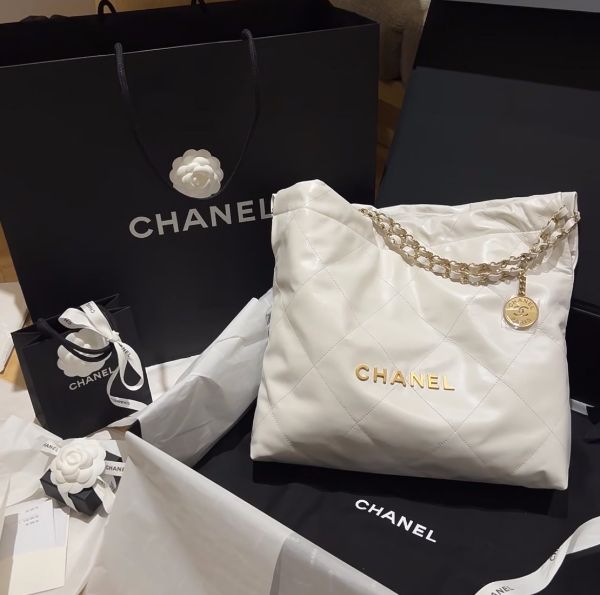圖片 Chanel 22 白金小號