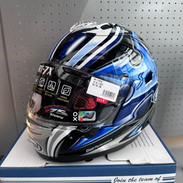 圖片 『嘉義Riderment萊德曼騎士部品』ARAI RX7X 56design Nakano 銀手裏劍 限定款 全罩式安全帽