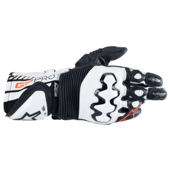 圖片 『嘉義Riderment萊德曼騎士部品』Alpinestars A星 GP PRO R4 GLOVES 白黑 頂規競技長手套 山羊皮