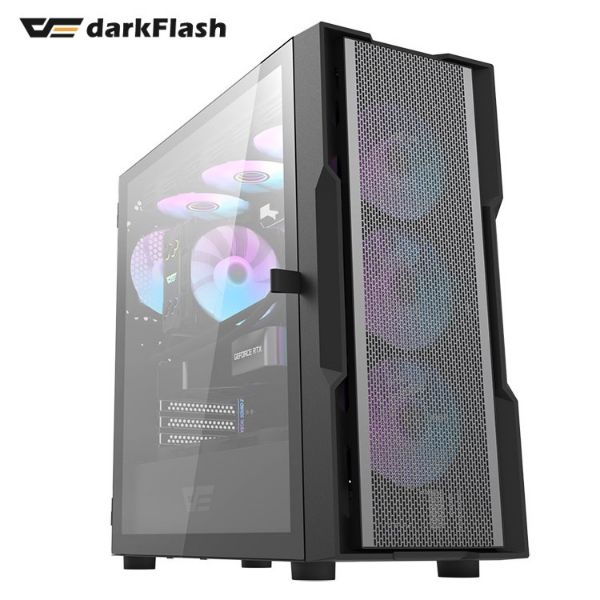 圖片 darkFlash DK431 黑 顯卡長40/CPU高16/側掀玻璃/右側風口/E-ATX