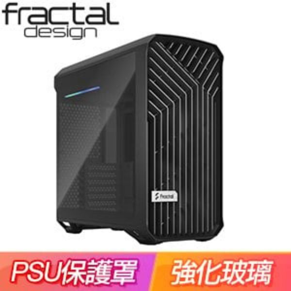 圖片 Fractal Design Torrent Compact 黑/深色玻璃/顯卡長33/U高17.4/E-ATX(TOR1C-01)