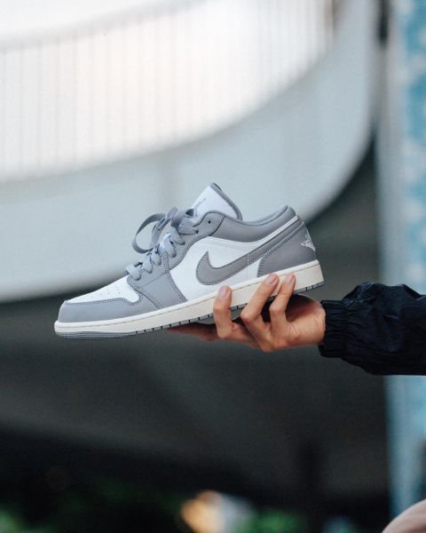 圖片 鞋教 預購 Nike Air Jordan 1 Low "Vintage Stealth Grey" 復古灰 奶油底 553558-053 / (GS) 553560-053