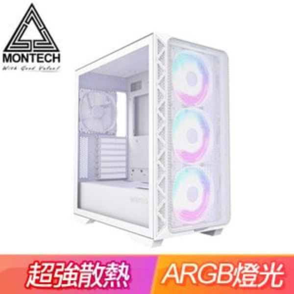 圖片 Montech Air 903 MAX 白 顯卡長40/CPU高18/快拆網孔面板/玻璃側板/E-ATX