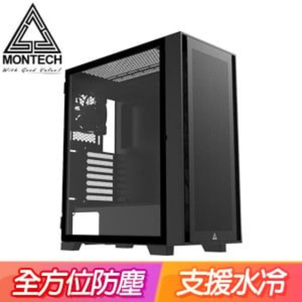 圖片 Montech Air 1000 LITE 黑 顯卡長34/CPU高16.5/側掀玻璃側板/ATX