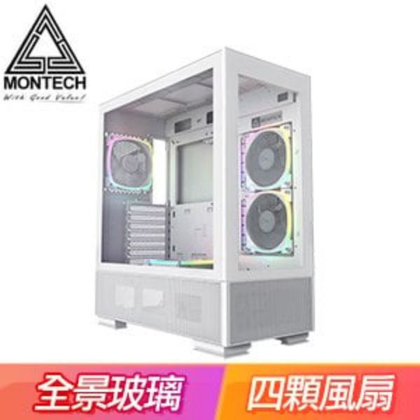 圖片 Montech SKY TWO 白 顯卡長40/CPU高16.8/創新風流設計/玻璃透側/ATX