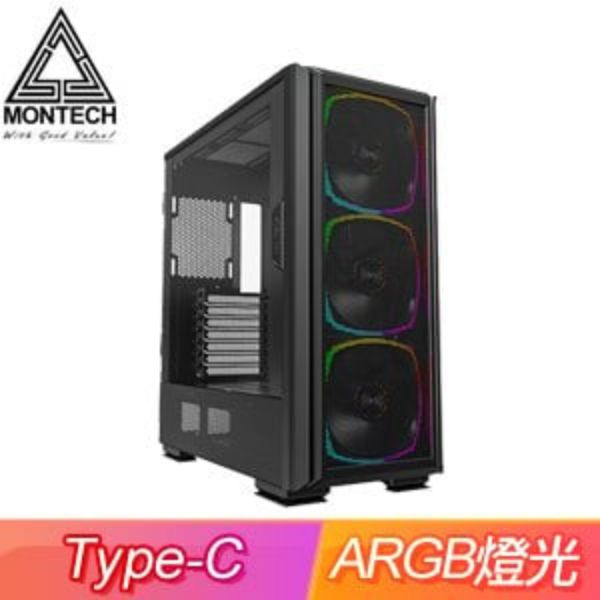 圖片 Montech SKY TWO GX 黑 顯卡長40/CPU高16.8/玻璃透側/E-ATX