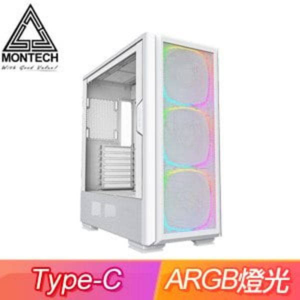 圖片 Montech SKY TWO GX 白 顯卡長40/CPU高16.8/玻璃透側/E-ATX