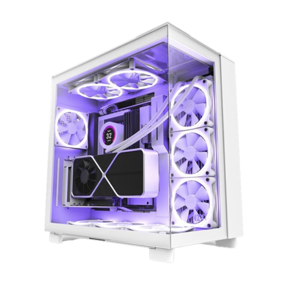 圖片 NZXT H9 Elite 白 顯卡長43.5/CPU高16.5/玻璃透側/分艙設計/ATX(H91EW-01)